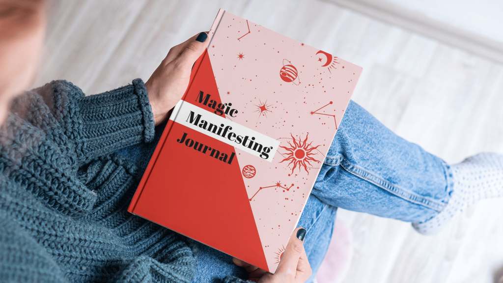 Magic Manifesting Journal: Manifestiere aus deinem höchsten Selbst - kleine Version in 20 x 25 cm - schwarz weiße Seiten