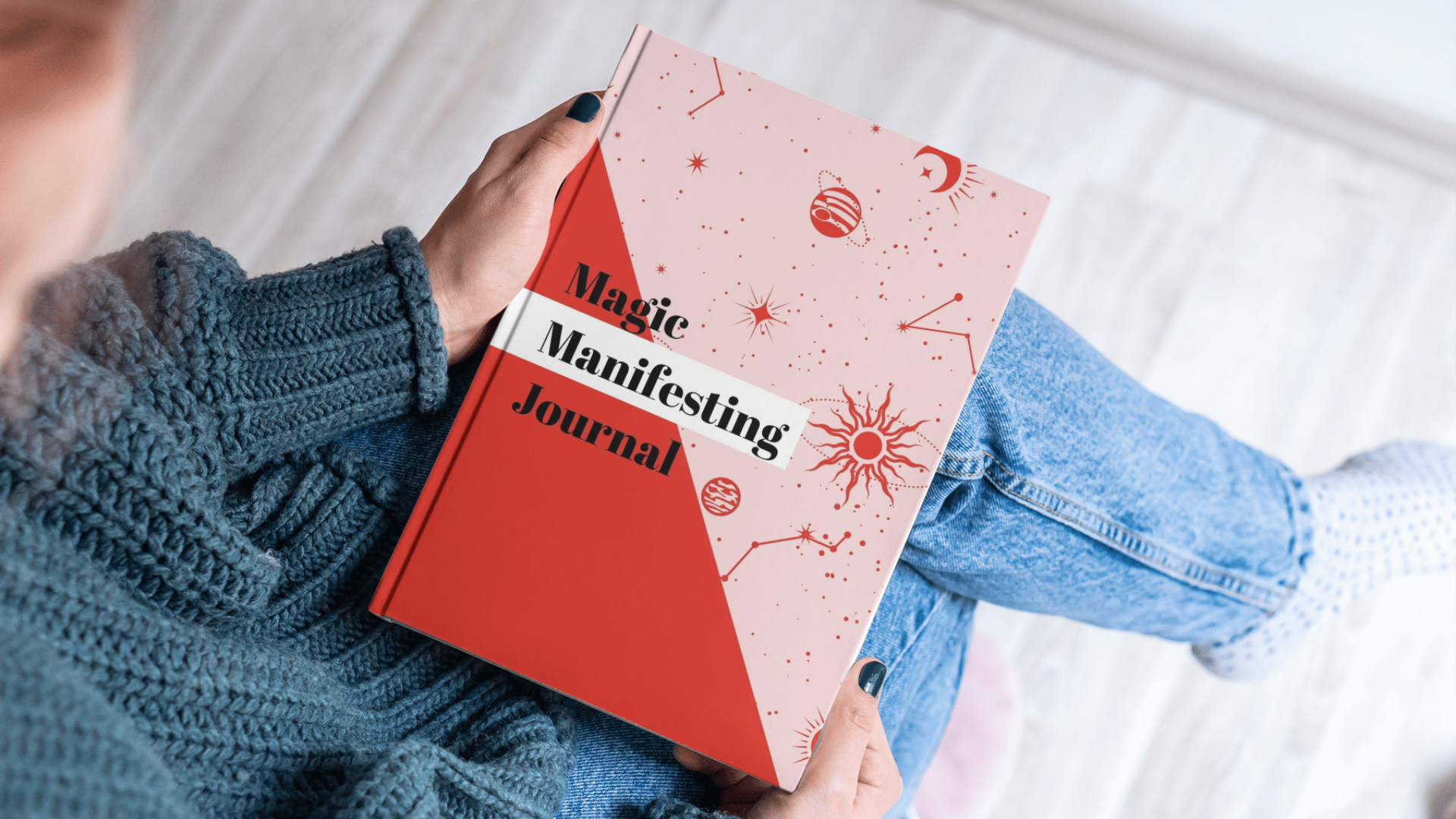 Magic Manifesting Journal: Manifestiere aus deinem höchsten Selbst - Deluxe Version in A4 - farbige Seiten